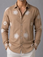 Flower Embroidery Shirt The Devil Boutique