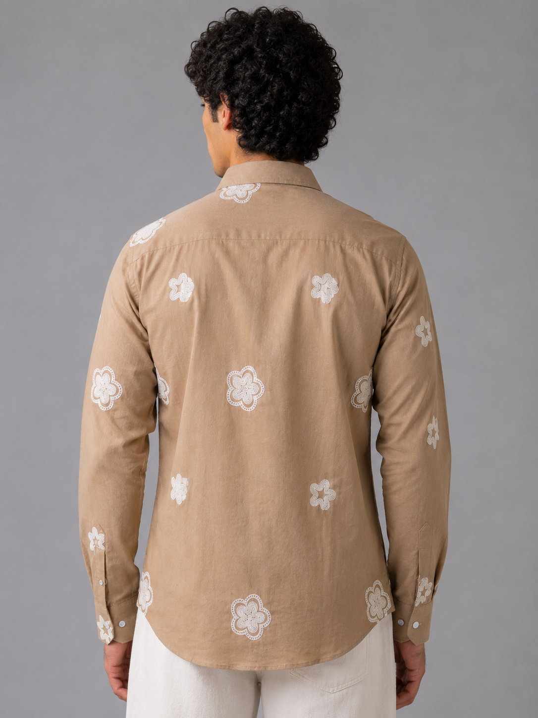 Flower Embroidery Shirt The Devil Boutique