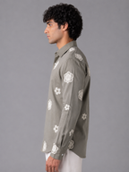 Flower Embroidery Shirt The Devil Boutique