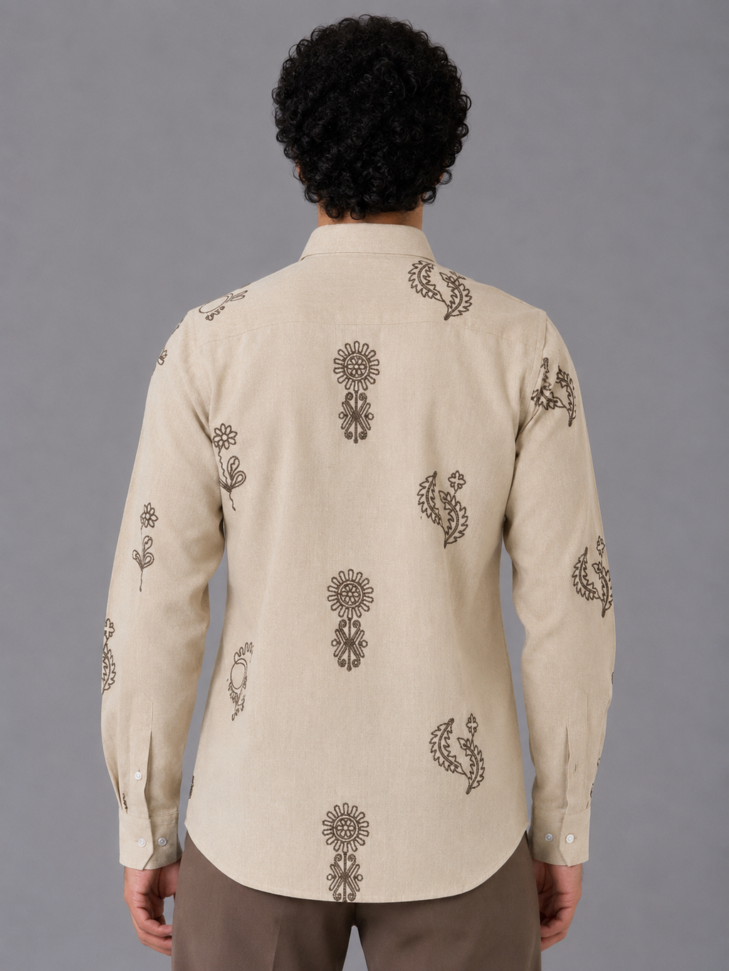 Flower Embroidery Shirt The Devil Boutique