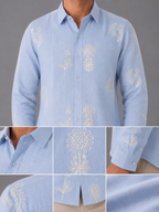 Flower Embroidery Shirt The Devil Boutique
