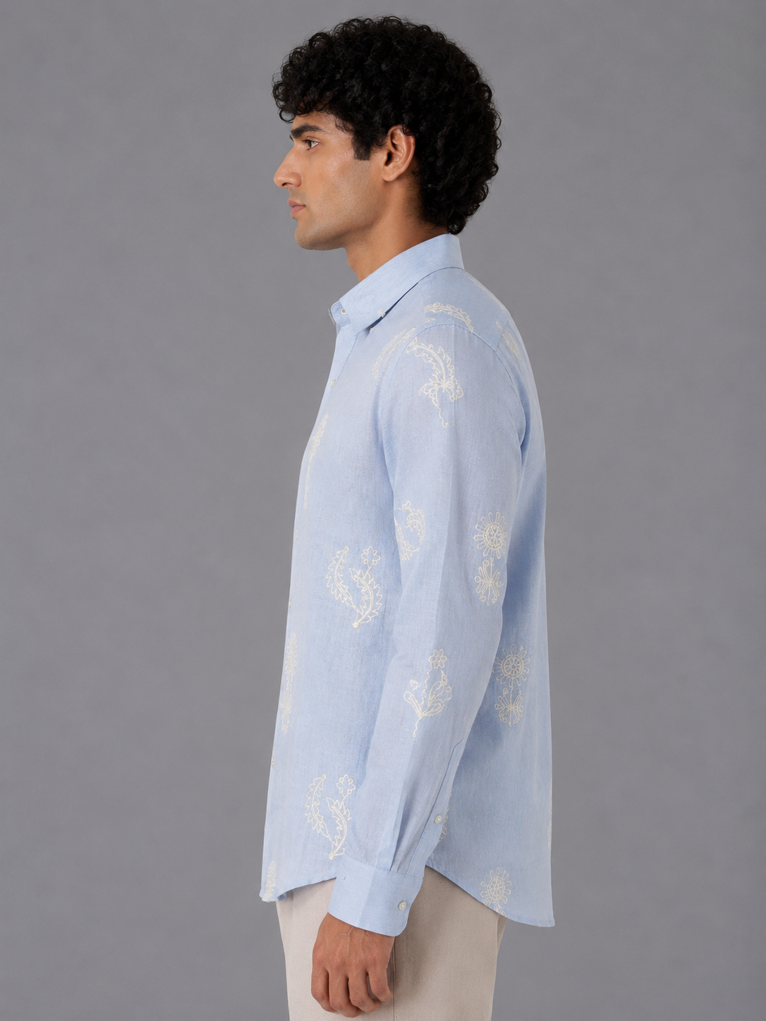 Flower Embroidery Shirt The Devil Boutique