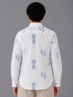 Flower Embroidery Shirt The Devil Boutique