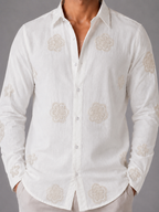 Flower Embroidery Shirt The Devil Boutique