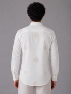 Flower Embroidery Shirt The Devil Boutique