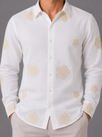 Flower Embroidery Shirt The Devil Boutique