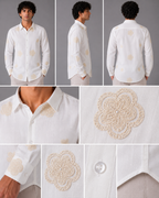 Flower Embroidery Shirt The Devil Boutique
