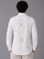 Flower Embroidery Shirt The Devil Boutique