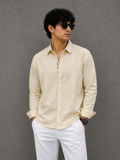 Forever Embroidery Shirt- CREAM