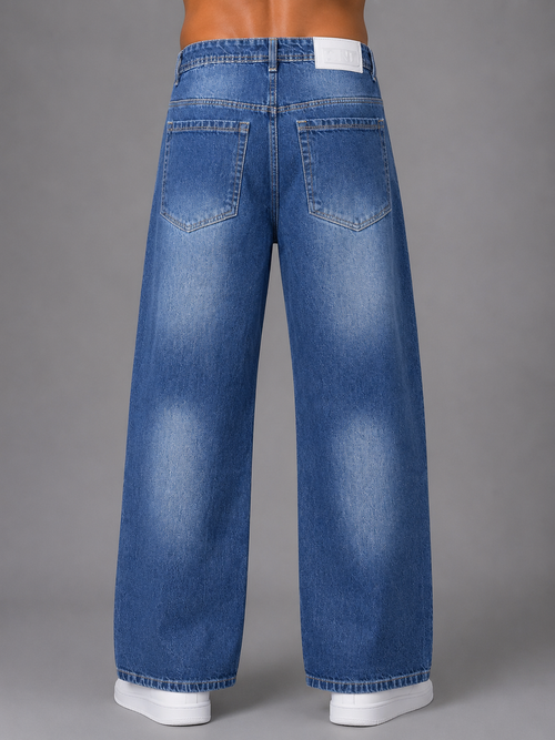Blue Vintage Straightfit-Jeans The Devil Boutique
