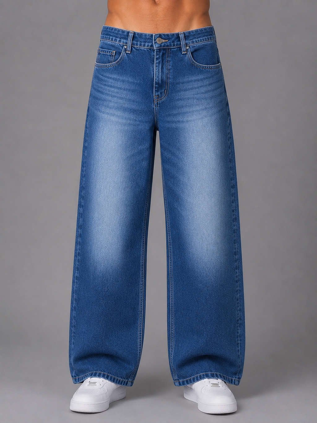Blue Vintage Straightfit-Jeans The Devil Boutique