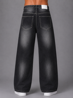 Black Vintage Straight-Fit Jeans The Devil Boutique