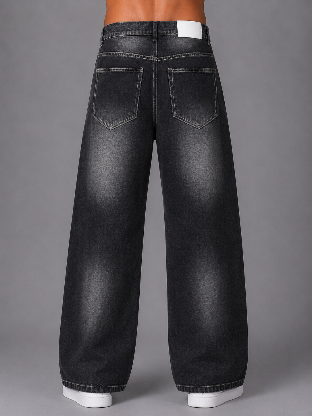 Black Vintage Straight-Fit Jeans The Devil Boutique