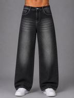Black Vintage Straight-Fit Jeans The Devil Boutique