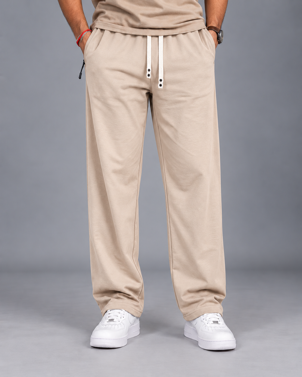 Cotton Straight-Fit Track Pants for Men