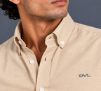 OXFORD COTTON RELAXED FIT SHIRT – BEIGE