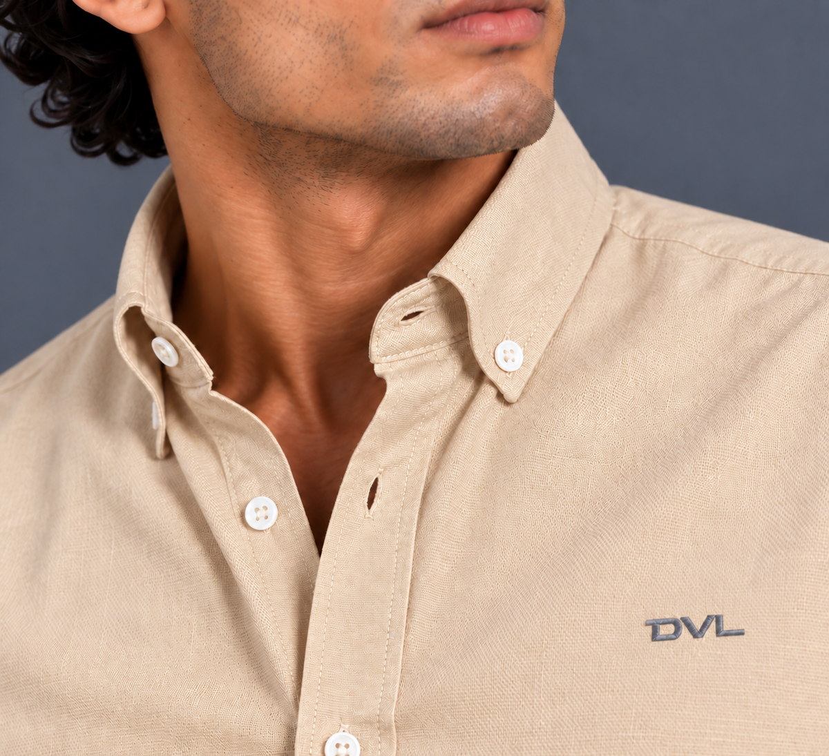 OXFORD COTTON RELAXED FIT SHIRT – BEIGE