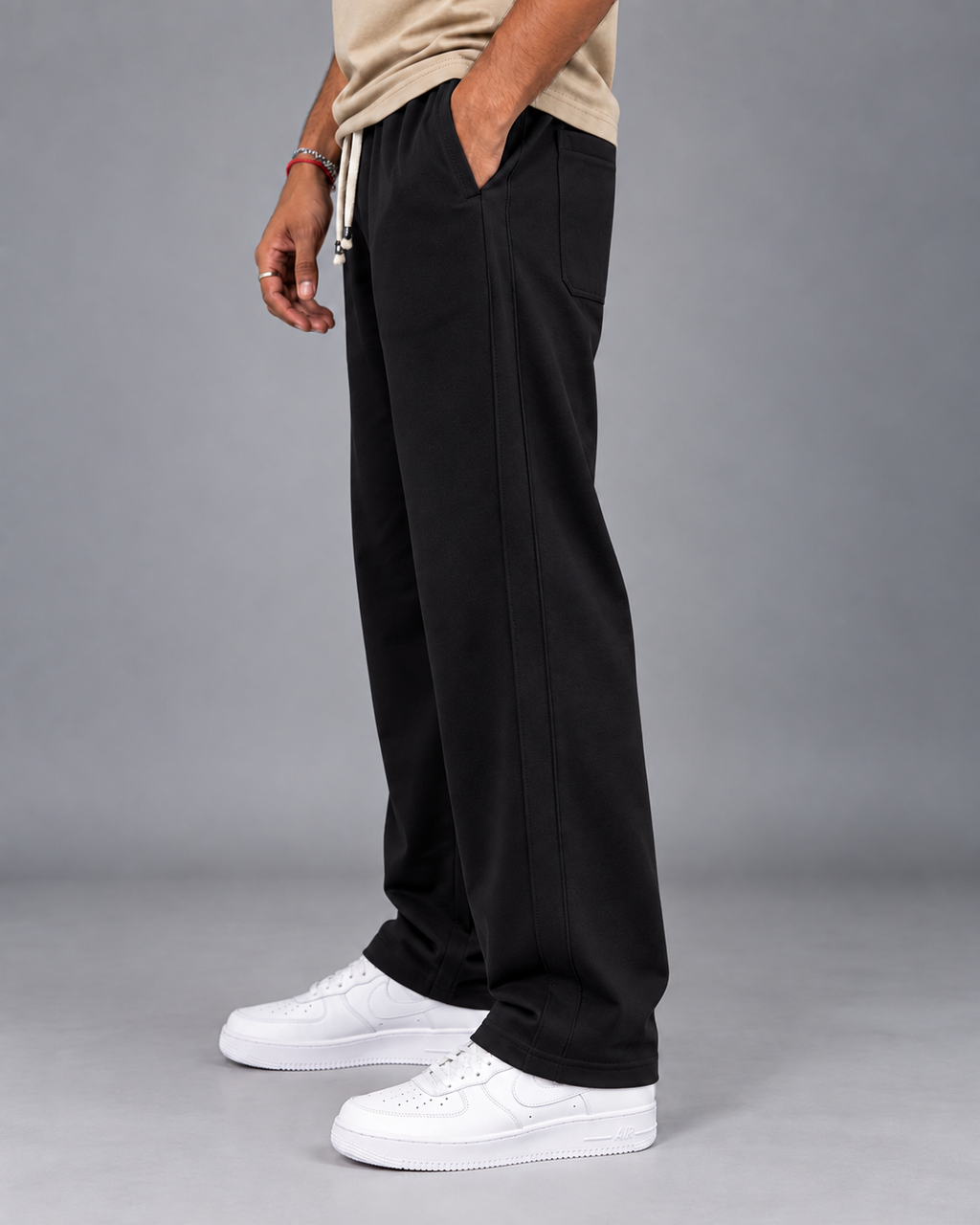 Cotton Straight-Fit Track Pants for Men