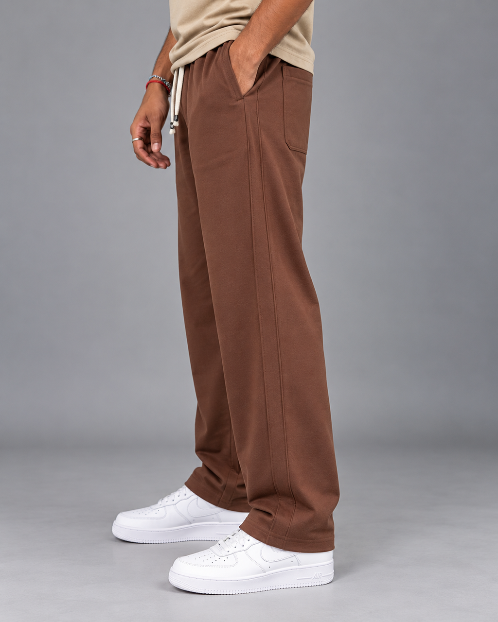Cotton Straight-Fit Track Pants for Men