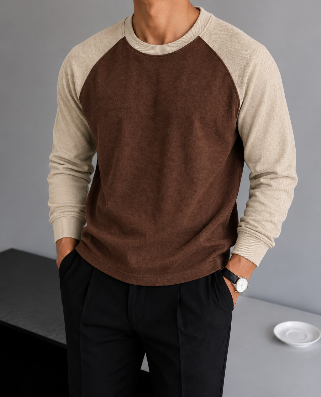 Waffle Raglan T-Shirt