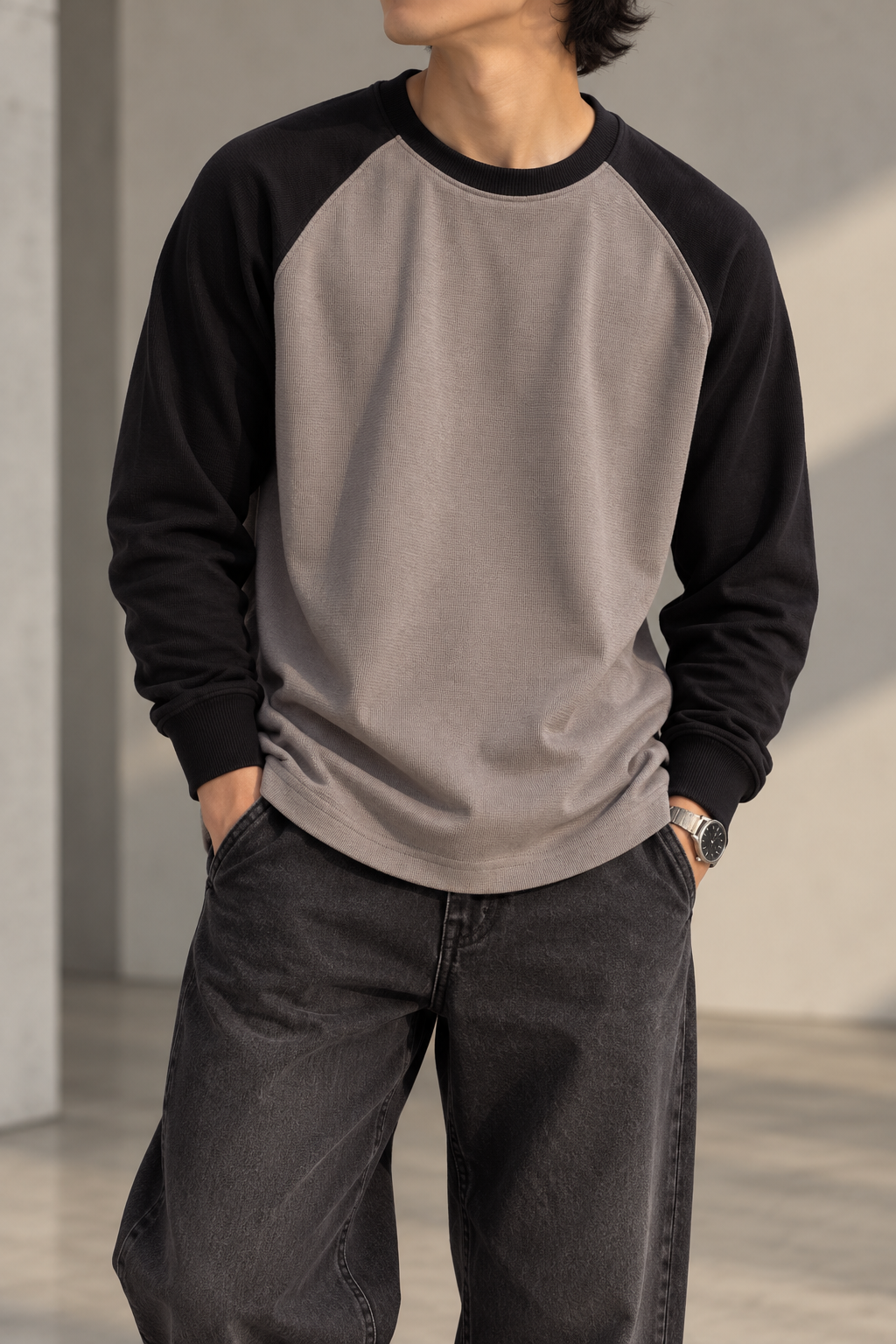 Waffle Raglan T-Shirt