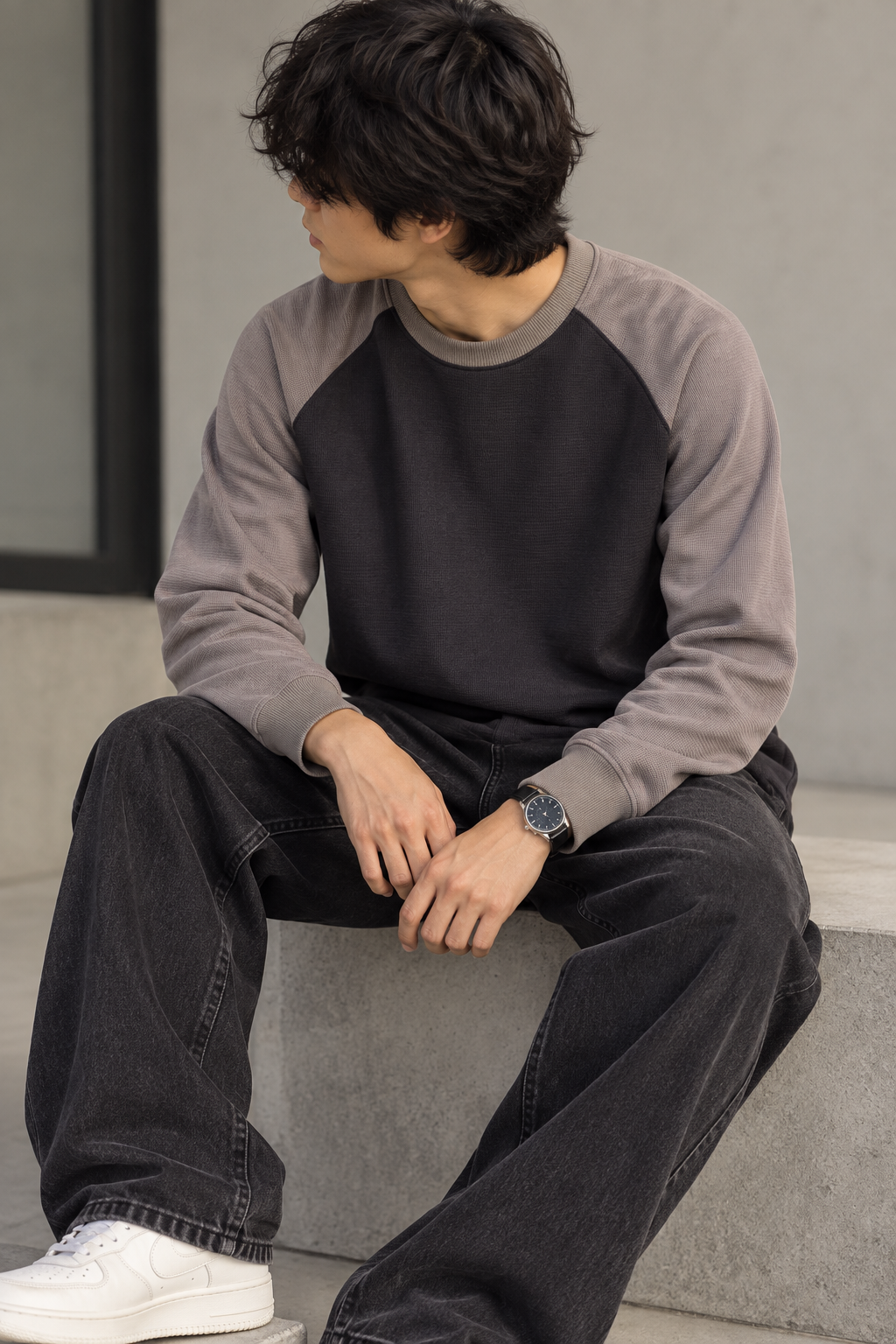 Waffle Raglan T-Shirt