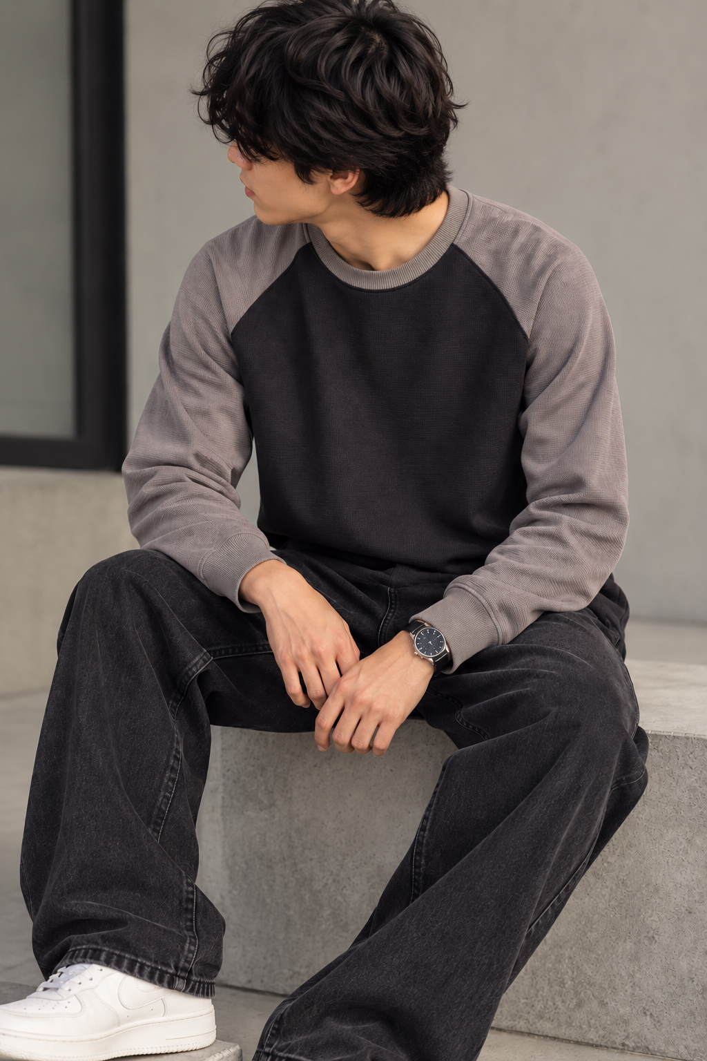 Waffle Raglan T-Shirt