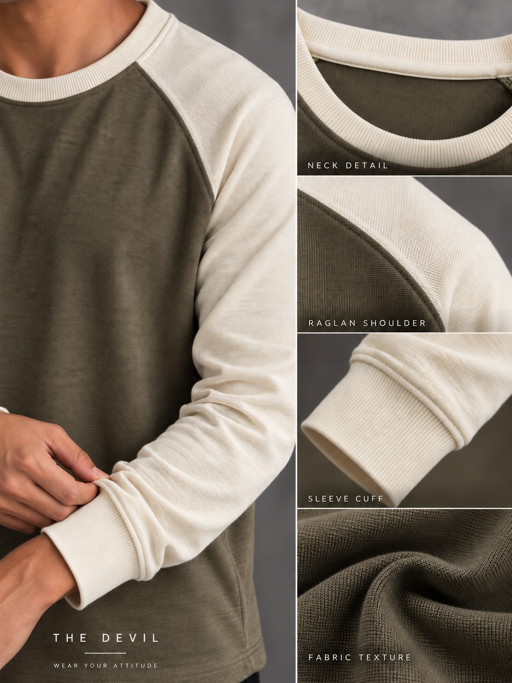 Waffle Raglan T-Shirt