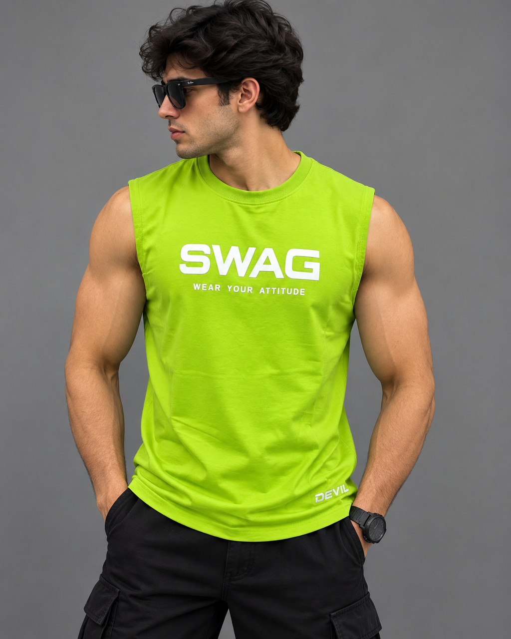 Devil Sando SWAG- Neon Green