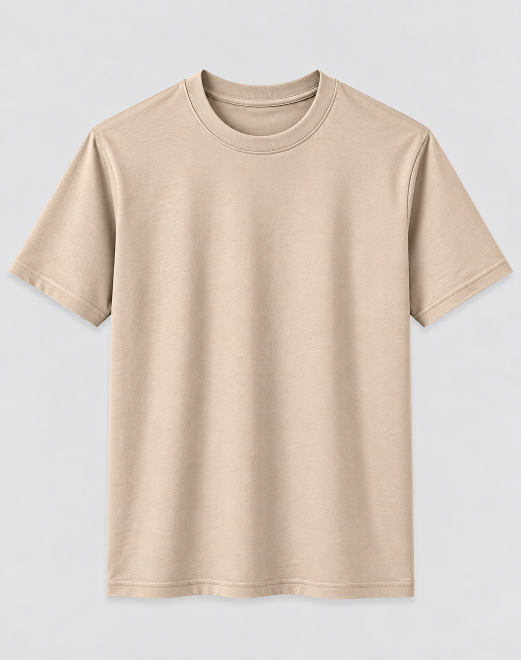DEVIL PLAIN T-SHIRT - BEIGE