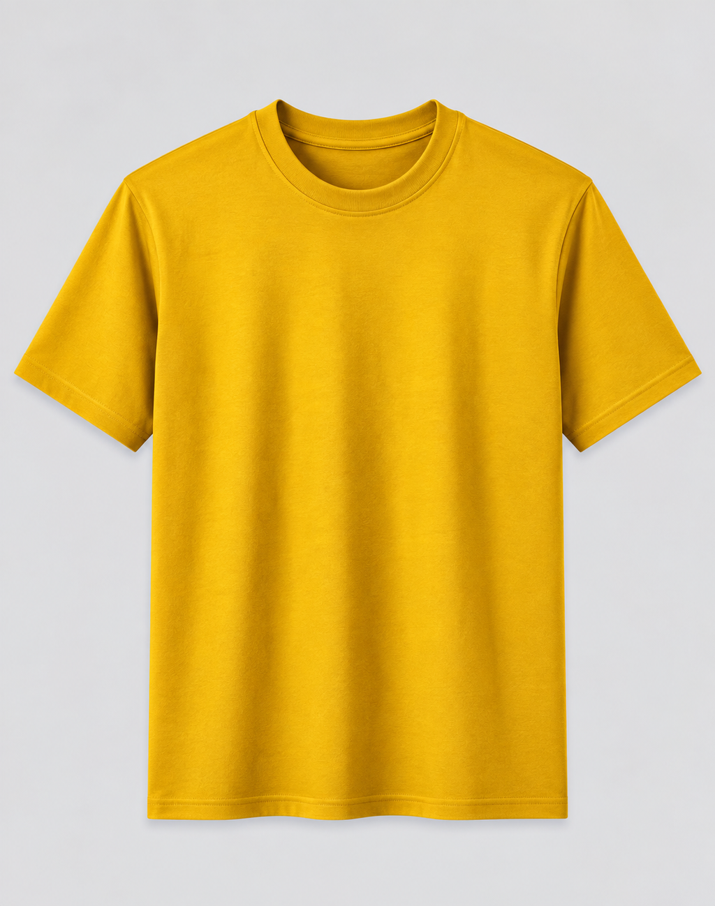 DEVIL PLAIN T-SHIRT - MUSTERD YELLOW