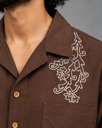 Premium Linen Embroidery Shirt