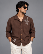 Premium Linen Embroidery Shirt