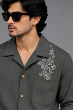 Premium Linen Embroidery Shirt