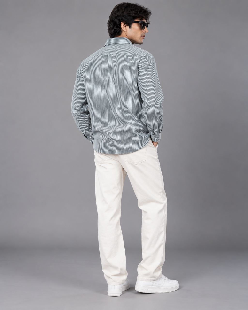 Relaxed Boxy-Fit Striped Shirt