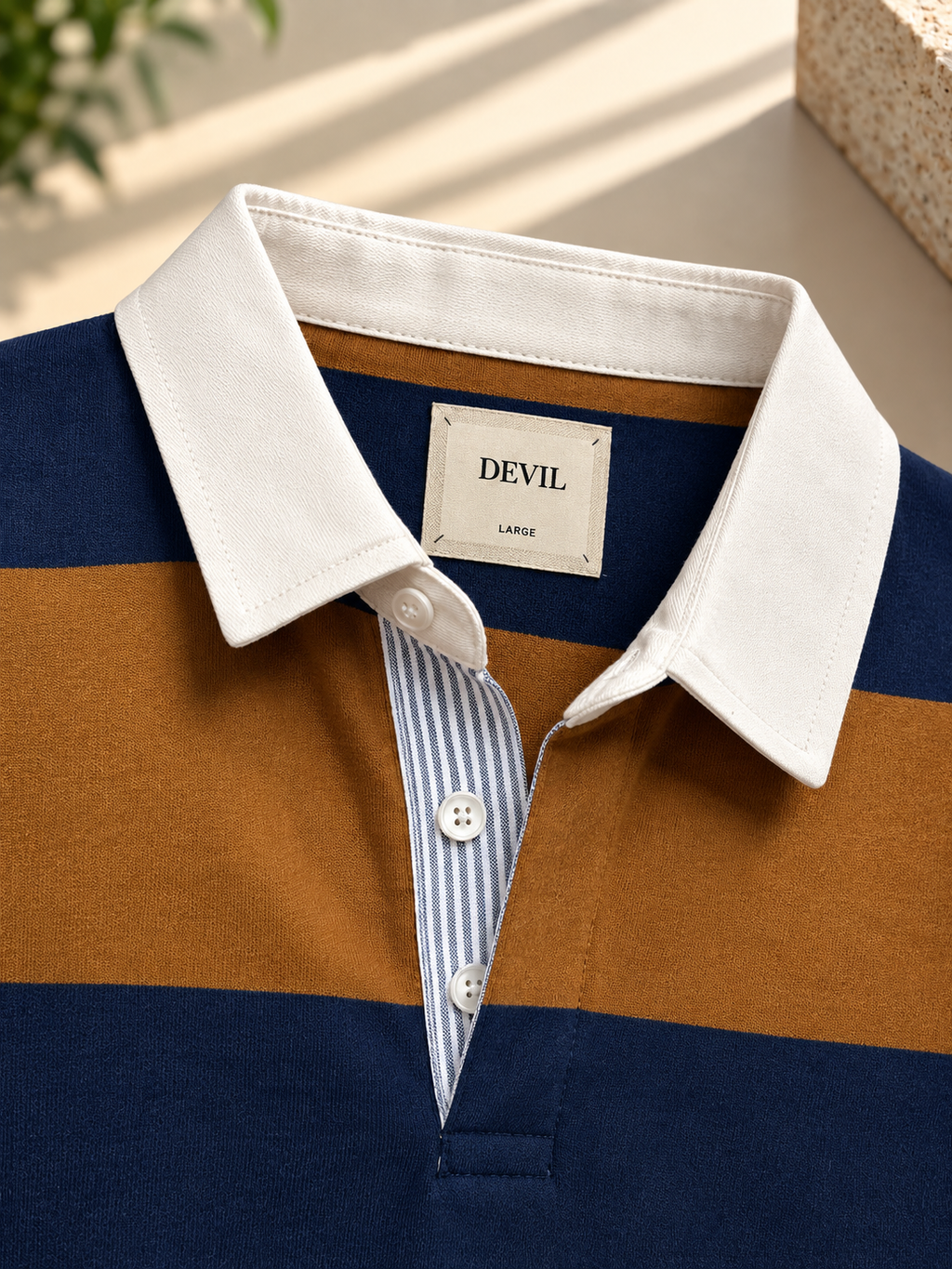 OLD MONEY STRIP POLO T-SHIRT