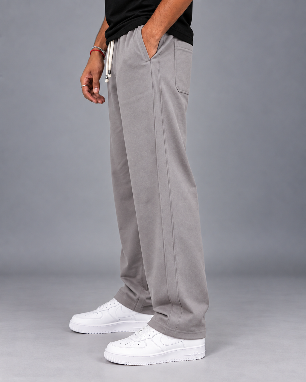 Cotton Straight-Fit Track Pants for Men