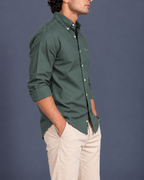 OXFORD COTTON RELAXED FIT SHIRT – GREEN
