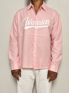 OVERSIZE BOXYFIT STRIPS SHIRT-Soft Pink