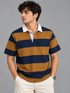 OLD MONEY STRIP POLO T-SHIRT