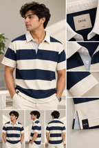 OLD MONEY STRIP POLO T-SHIRT