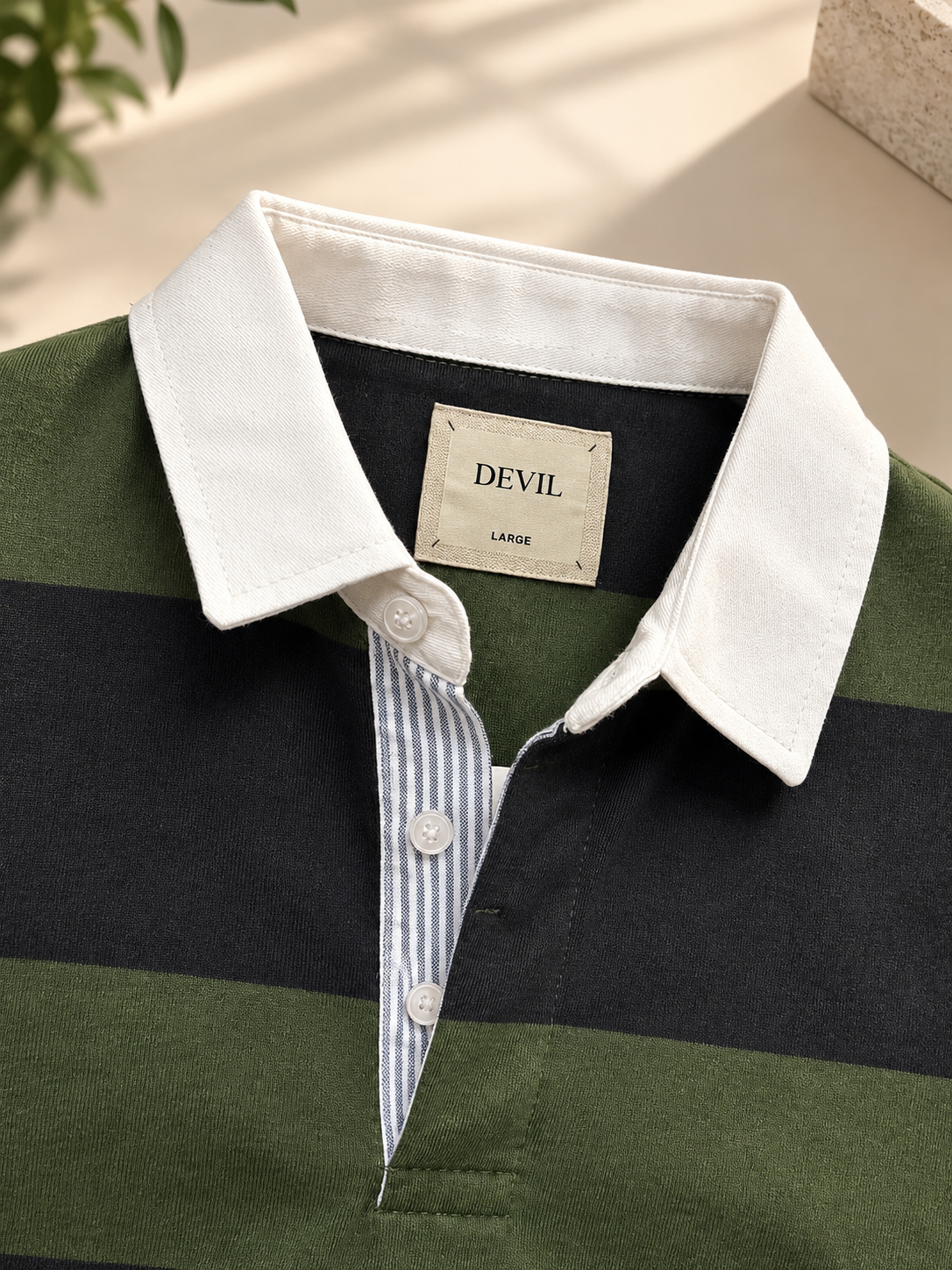 OLD MONEY STRIP POLO T-SHIRT
