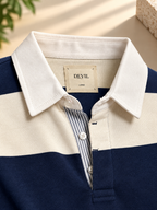 OLD MONEY STRIP POLO T-SHIRT-Oive green