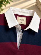 OLD MONEY STRIP POLO T-SHIRT