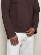 IMPORT WAFFLE FABRIC HENLEY T-SHIRT
