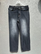 Black Vintage Straight-Fit Jeans The Devil Boutique