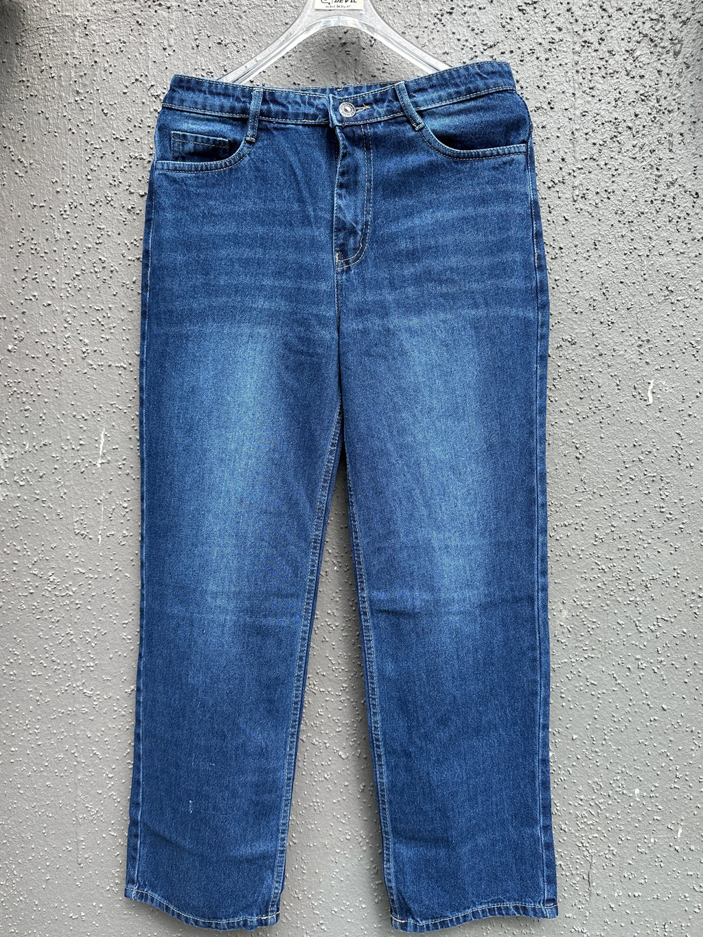 Blue Vintage Straightfit-Jeans The Devil Boutique
