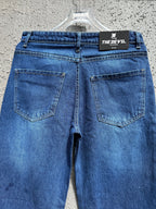 Blue Vintage Straightfit-Jeans The Devil Boutique