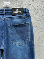 Blue Vintage Straightfit-Jeans The Devil Boutique