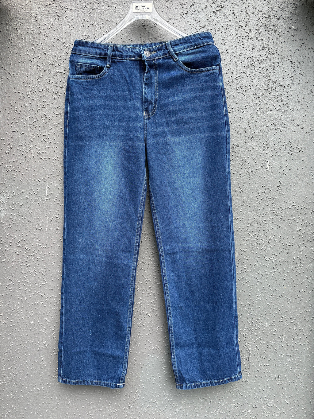 Blue Vintage Straightfit-Jeans The Devil Boutique